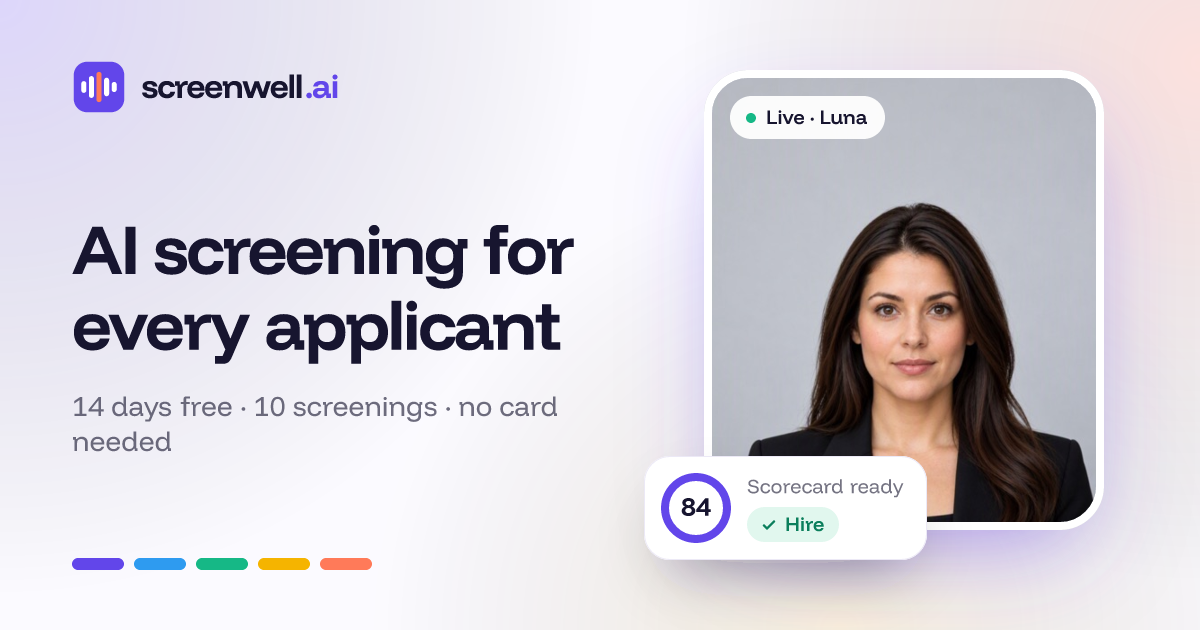 Screenwell.ai screenshot